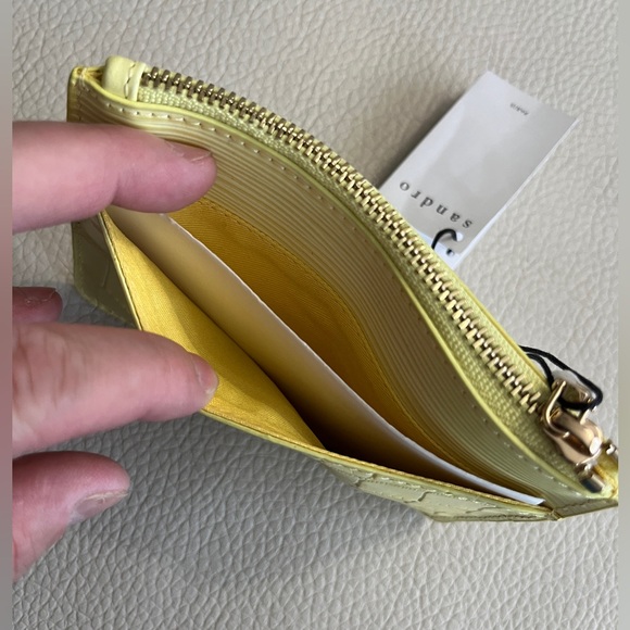 NWT - Sandro Leather Flat Purse - Picture 4 of 4